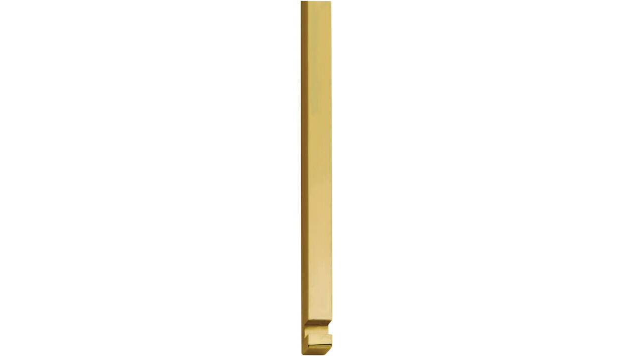 Stangenset tbv pomp-espagnolet 125cm messing ongelakt