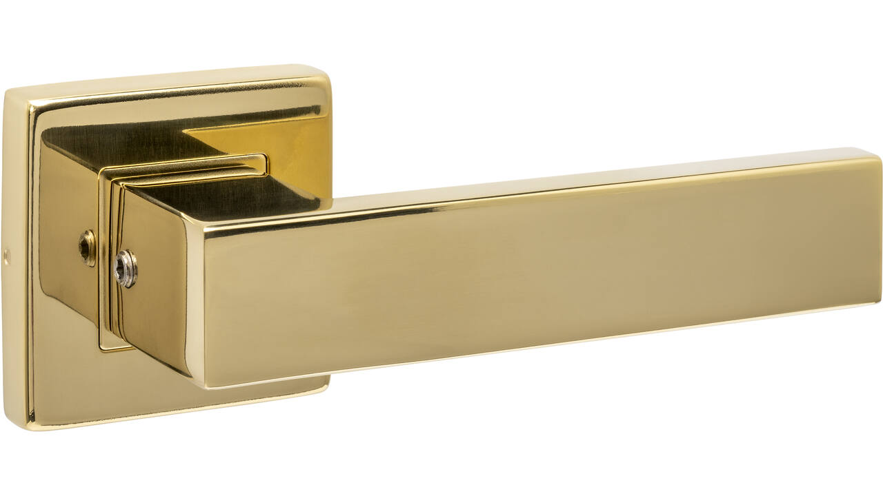 Gatdeel Amsterdam op rozet verdekt 53x53X10mm PVD messingkleur