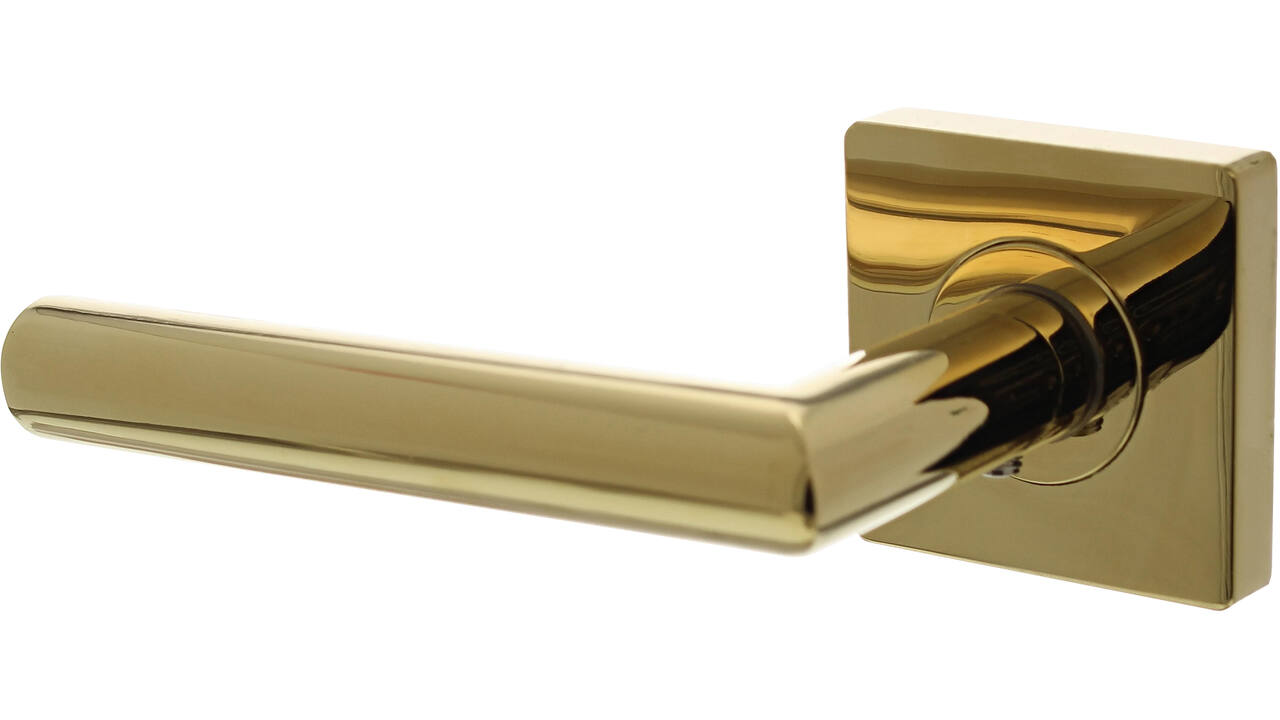Gatdeel links Bastian op rozet verdekt 55x55x10mm met nokken PVD messingkleur