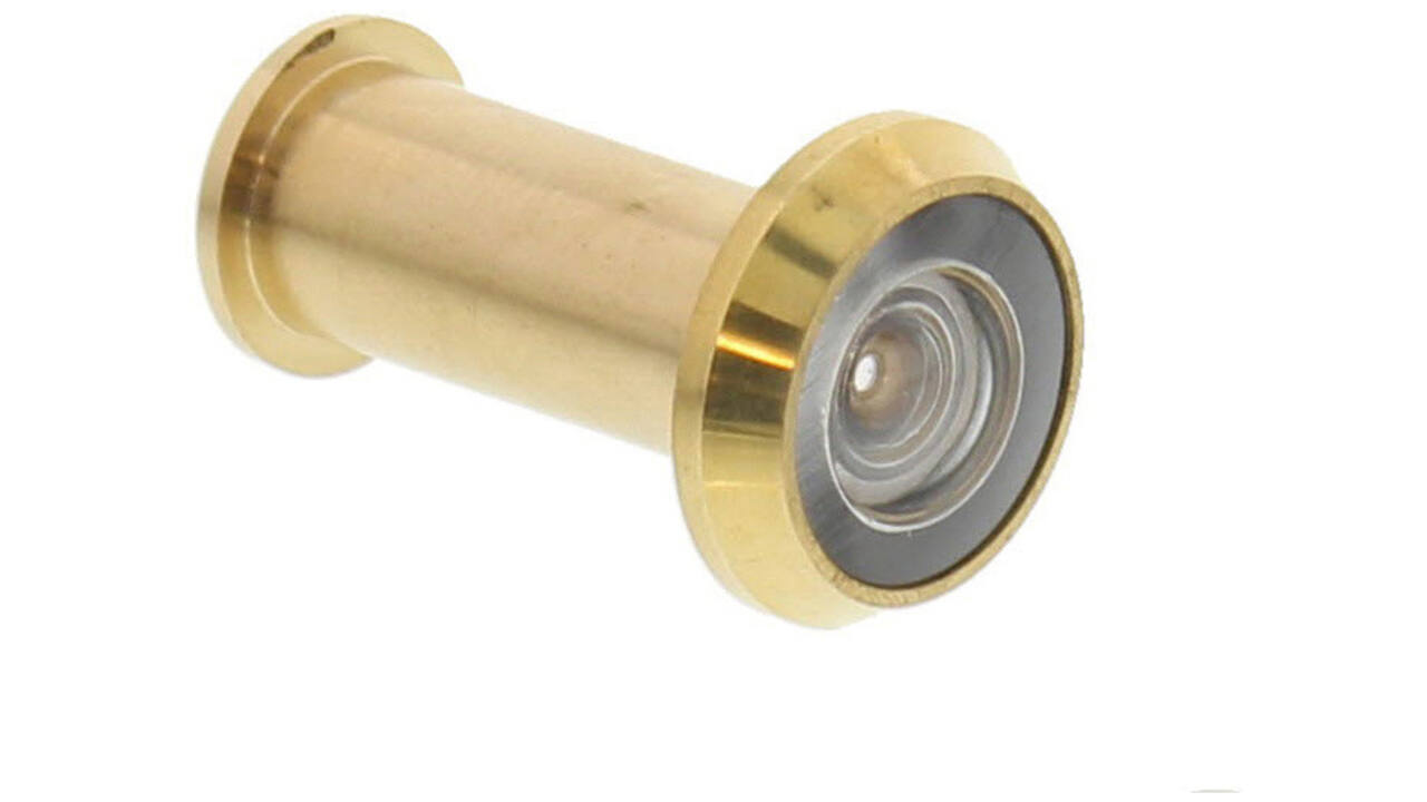 Deurspion 180° deurdikte 35-60mm, ø14mm messing