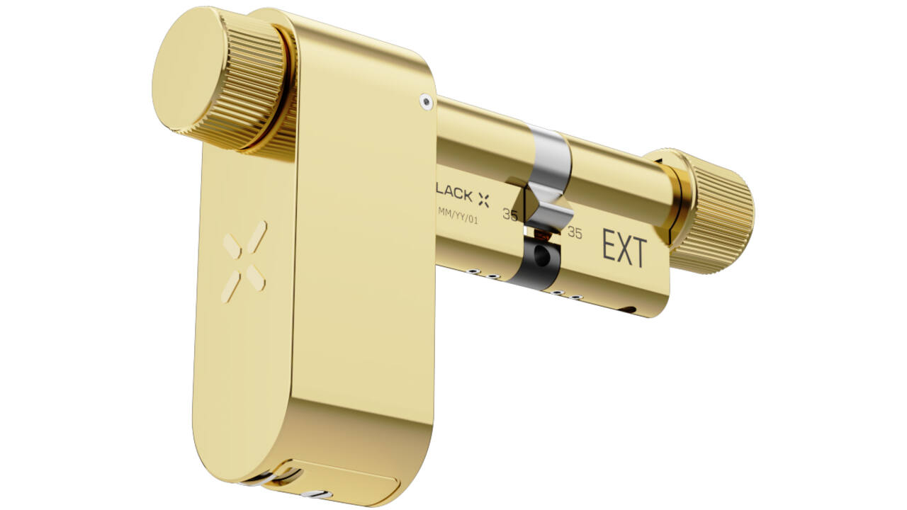 Black X Smart Lock 35/35mm - 45/45mm messing