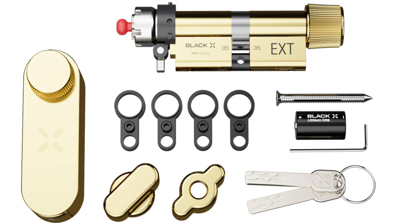 Black X Smart Lock 35/35mm - 45/45mm messing