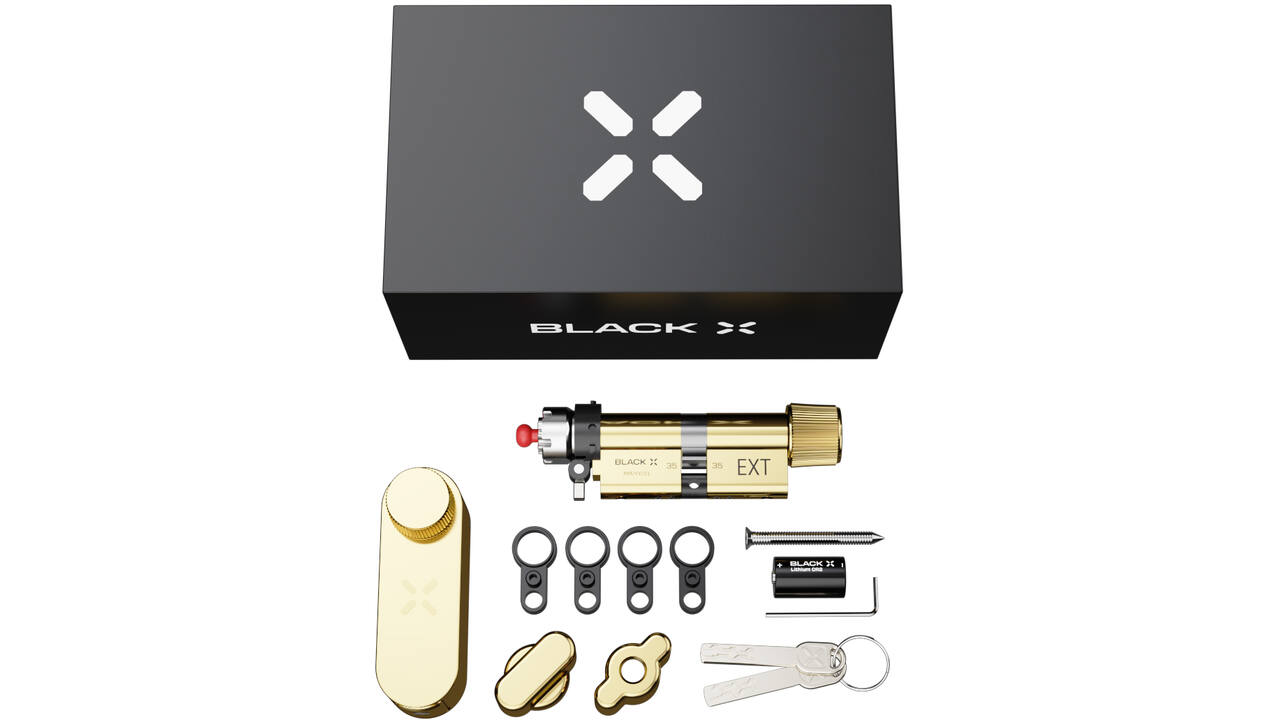 Black X Smart Lock 35/35mm - 45/45mm messing