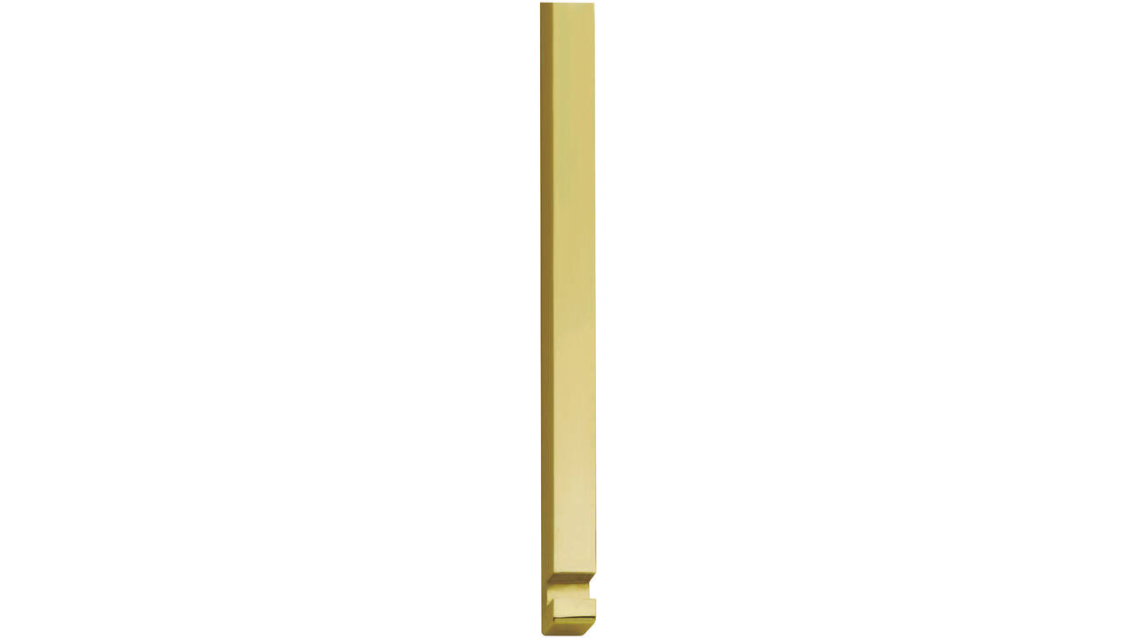 Stangenset tbv pomp-espagnolet 125cm messing gelakt