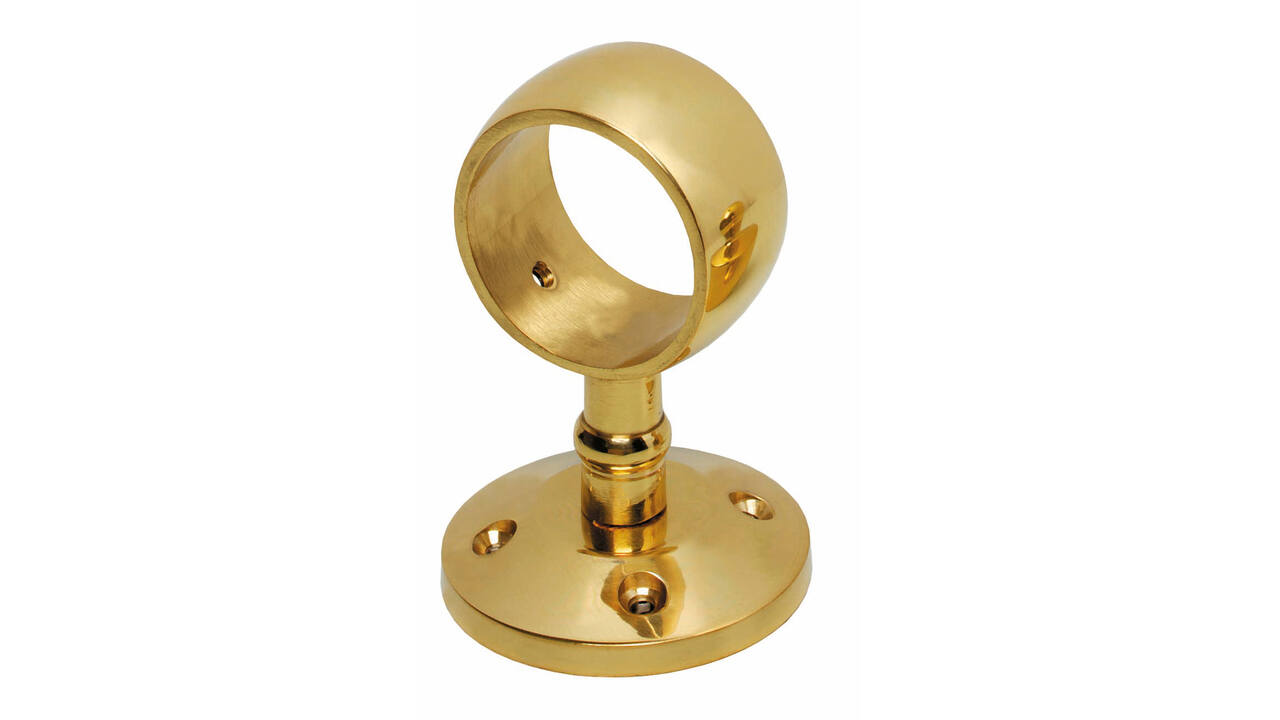 Leuning/touwoog messing gelakt