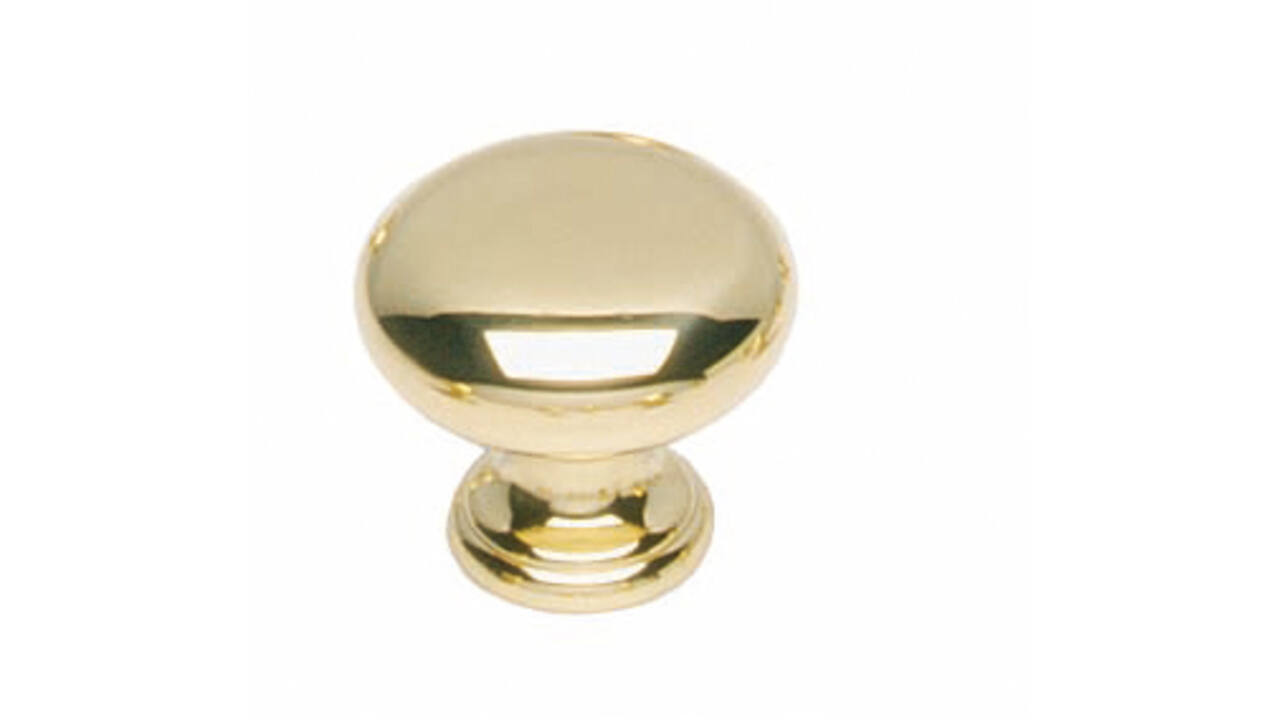 Meubelknop paddenstoel ø40mm messing gelakt