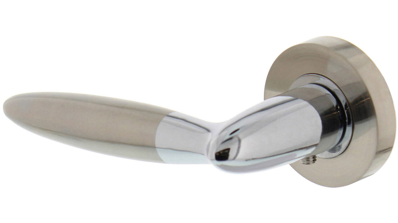 Gatdeel links Elen op rozet verdekt ø52x10mm met nokken chroom/nikkel mat