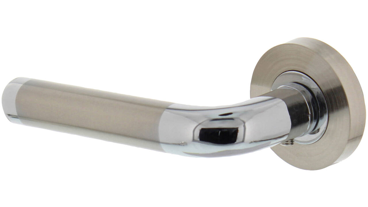 Gatdeel links Agatha op rozet verdekt ø52x10mm met nokken chroom/nikkel mat