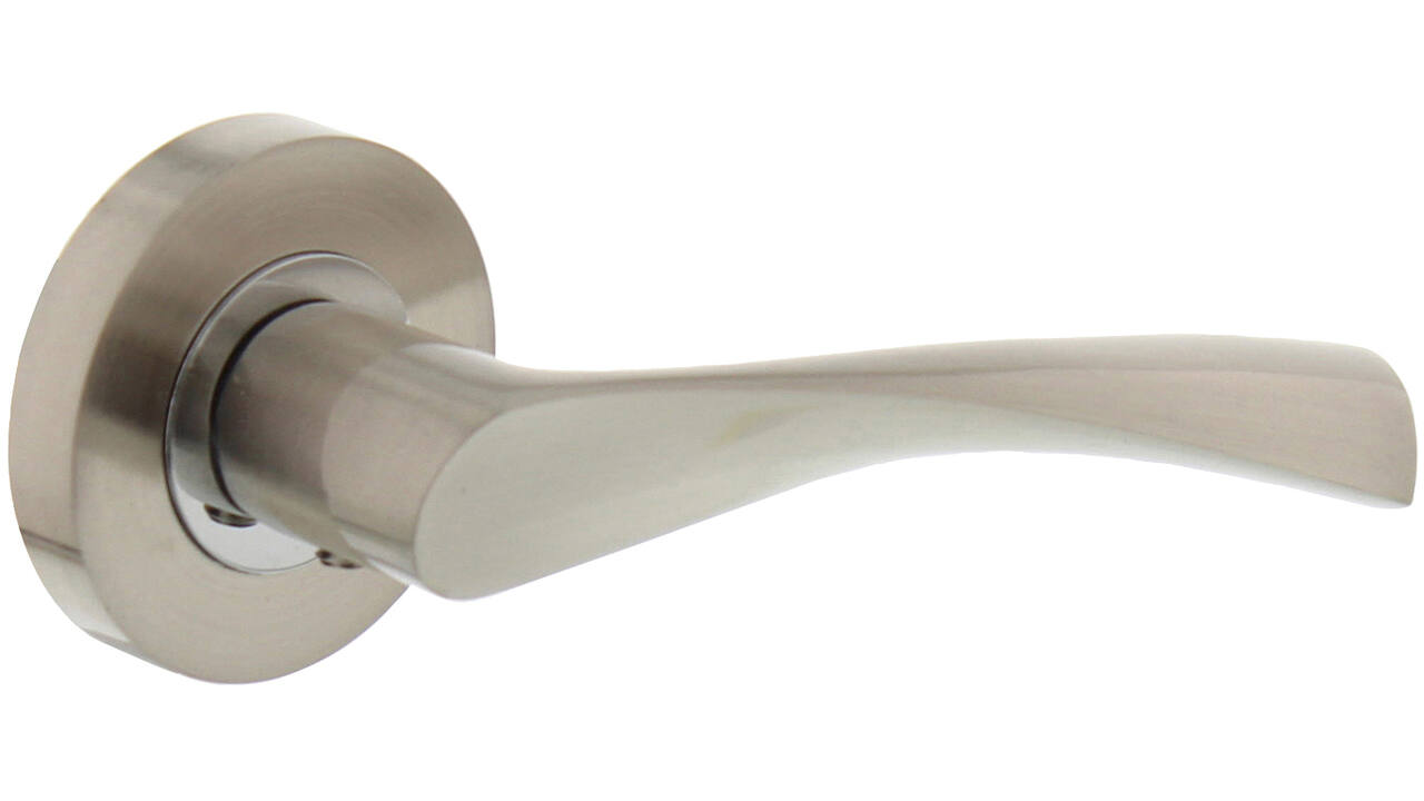 Gatdeel rechts Giussy op rozet verdekt ø52x10mm met nokken nikkel mat