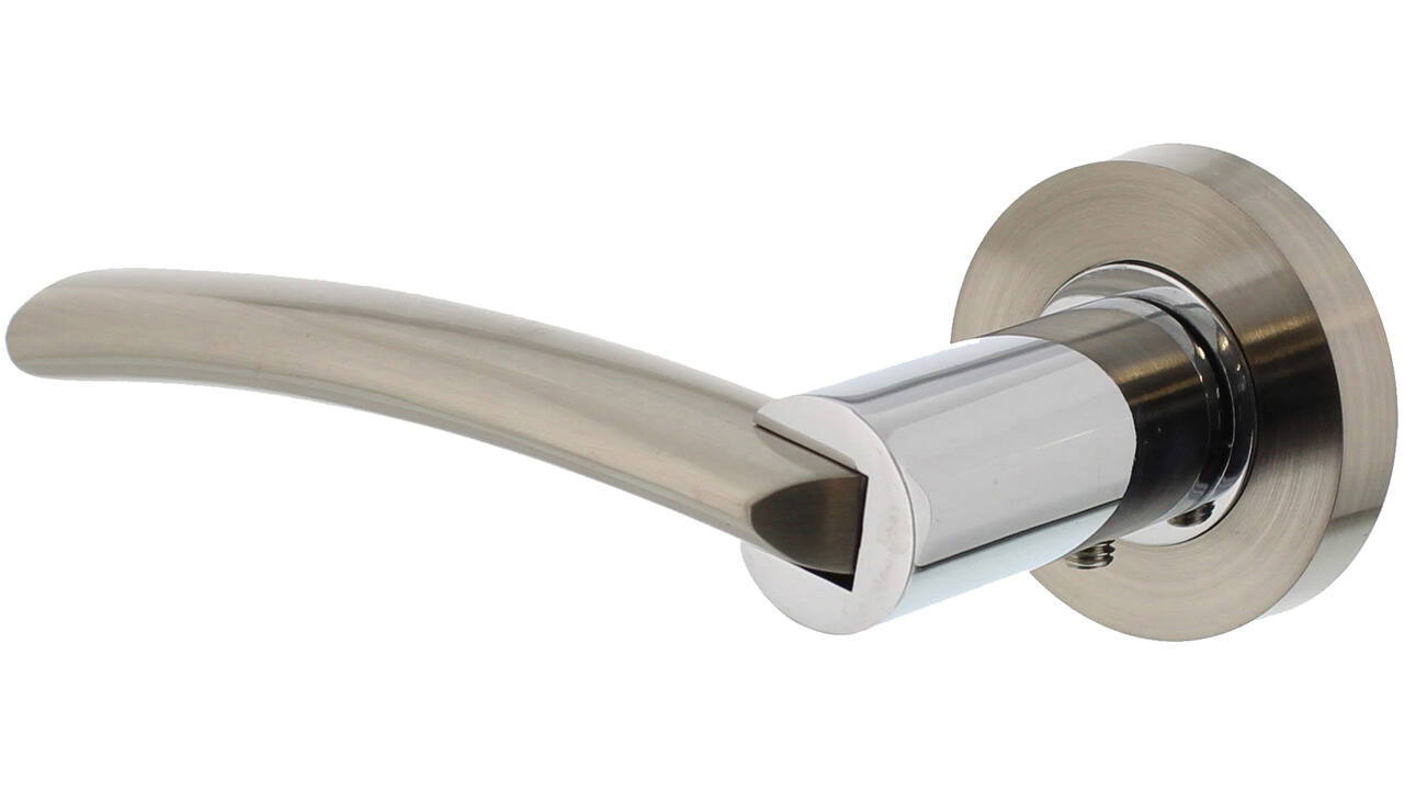Gatdeel links Sylvia op rozet verdekt ø52x10mm met nokken chroom/nikkel mat