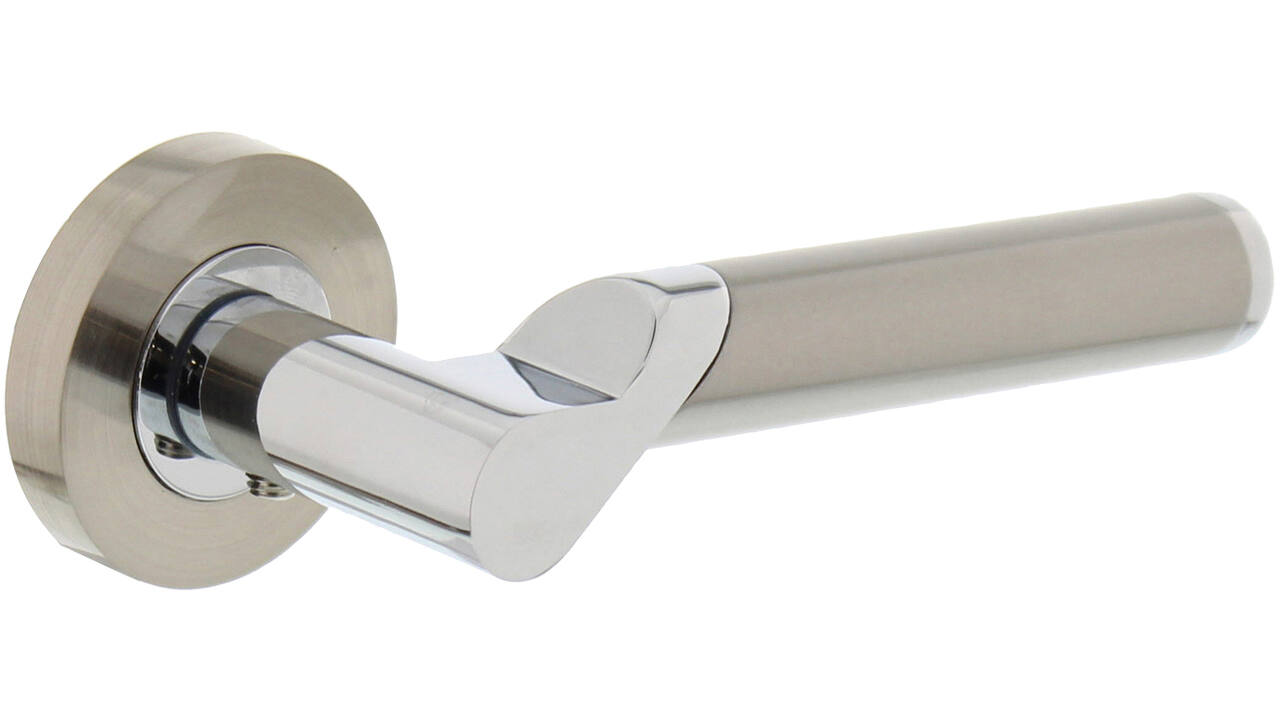Gatdeel links Casper op rozet verdekt ø52x10mm met nokken chroom/nikkel mat