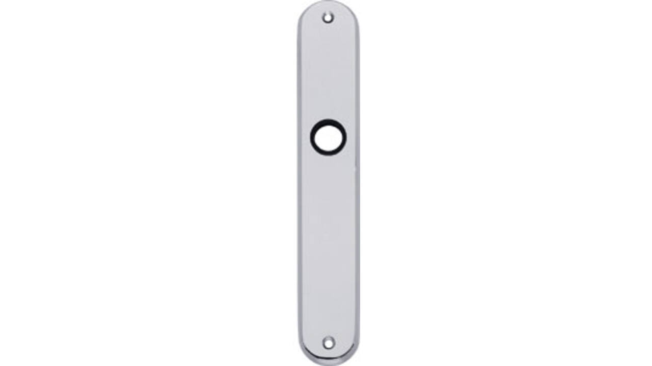 Schilden ovaal 236x37x9mm wc 78/8mm chroom