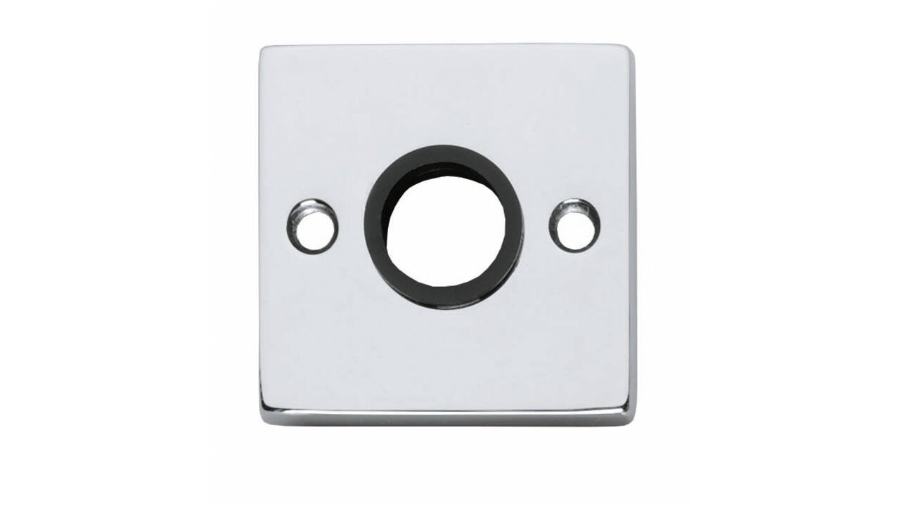 Rozetten 55x55x8mm met nokken chroom