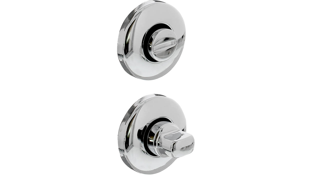 WC-sluiting verdekt ø49x7mm met stift 8x8mm chroom