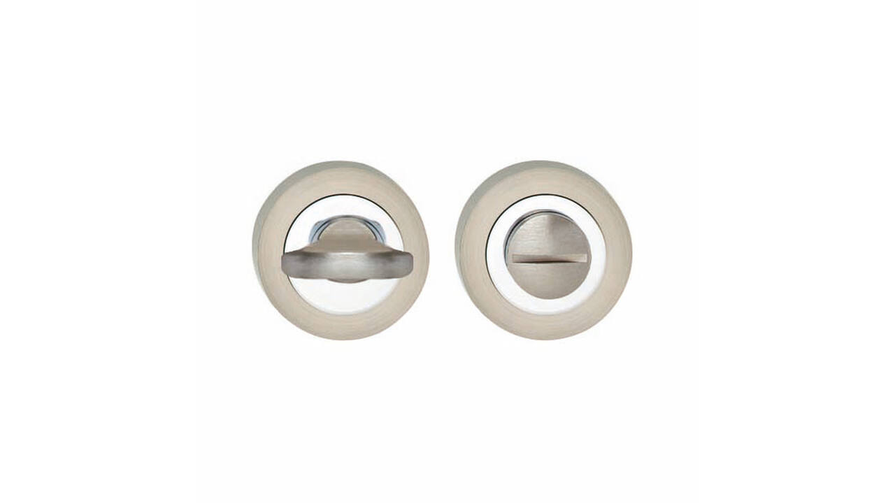 WC-sluiting verdekt ø52x10mm met nokken en stift 7x7mm chroom/nikkel mat