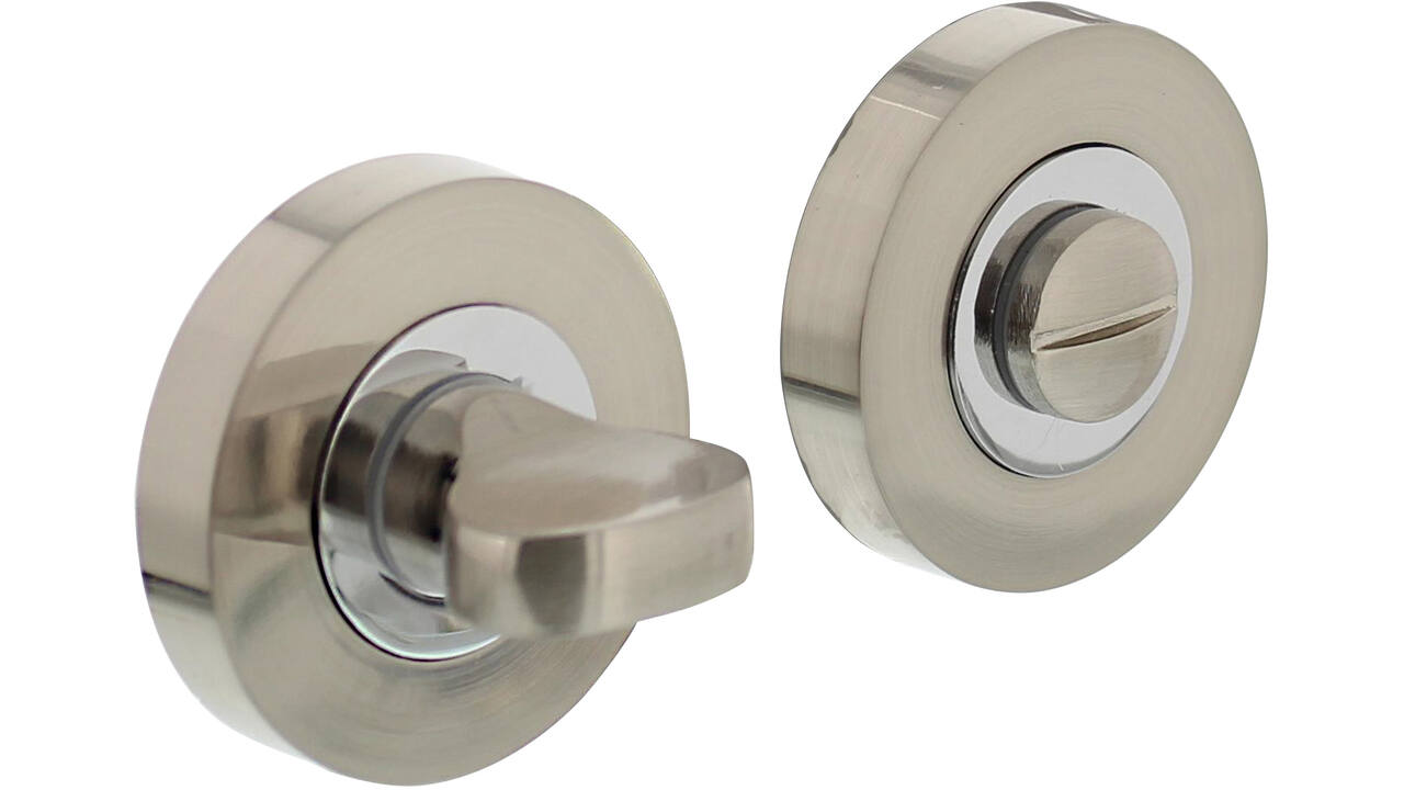 WC-sluiting verdekt ø52x10mm met nokken en stift 8x8mm chroom/nikkel mat