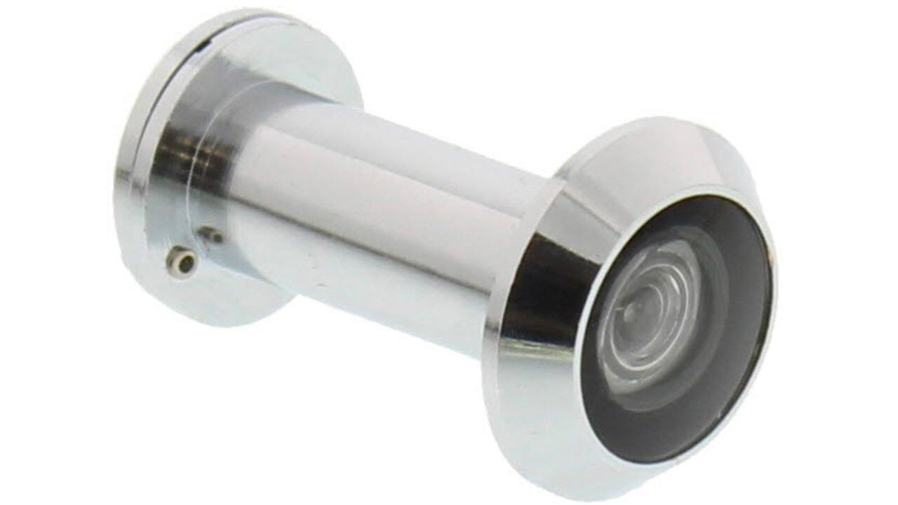 Deurspion 200° deurdikte 35-55mm, 30 minuten brandwerend ø14mm chroom