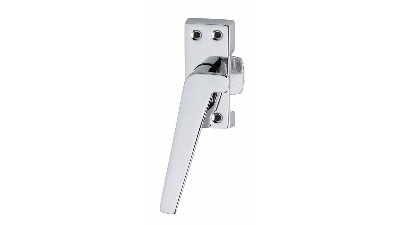 Raamsluiting links met ventilatiestand chroom