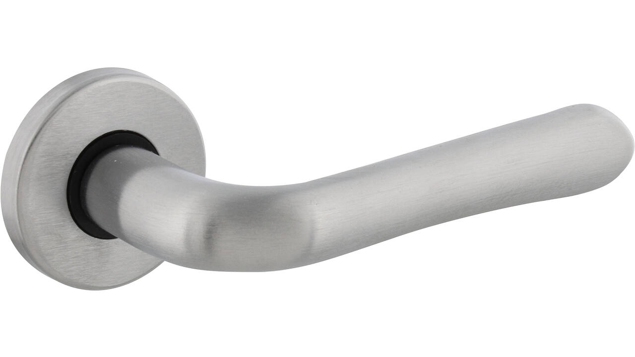 Deurkruk Saturnus op rozet verdekt ø49x7mm chroom mat