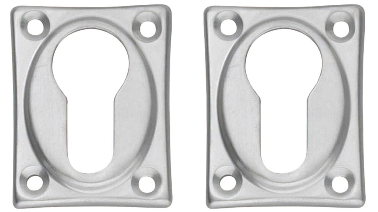 Cilinderrozetten 47x37x5mm chroom mat