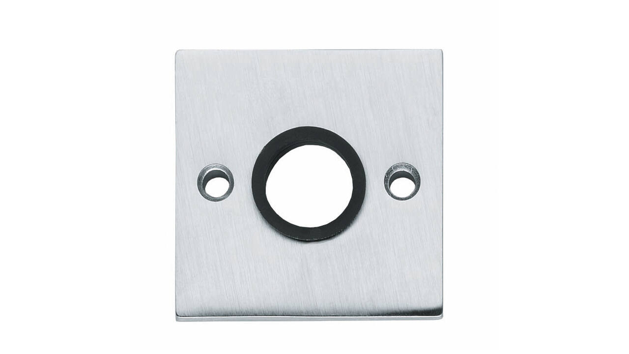 Rozetten 55x55x8mm met nokken chroom mat