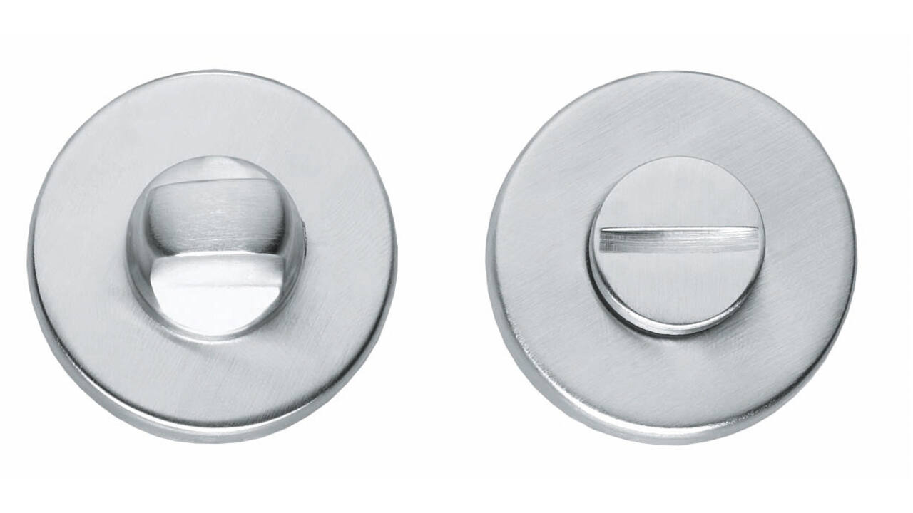 WC-sluiting verdekt ø49x7mm met stift 8x8mm chroom mat