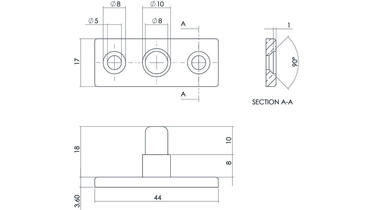 Stelpen chroom mat