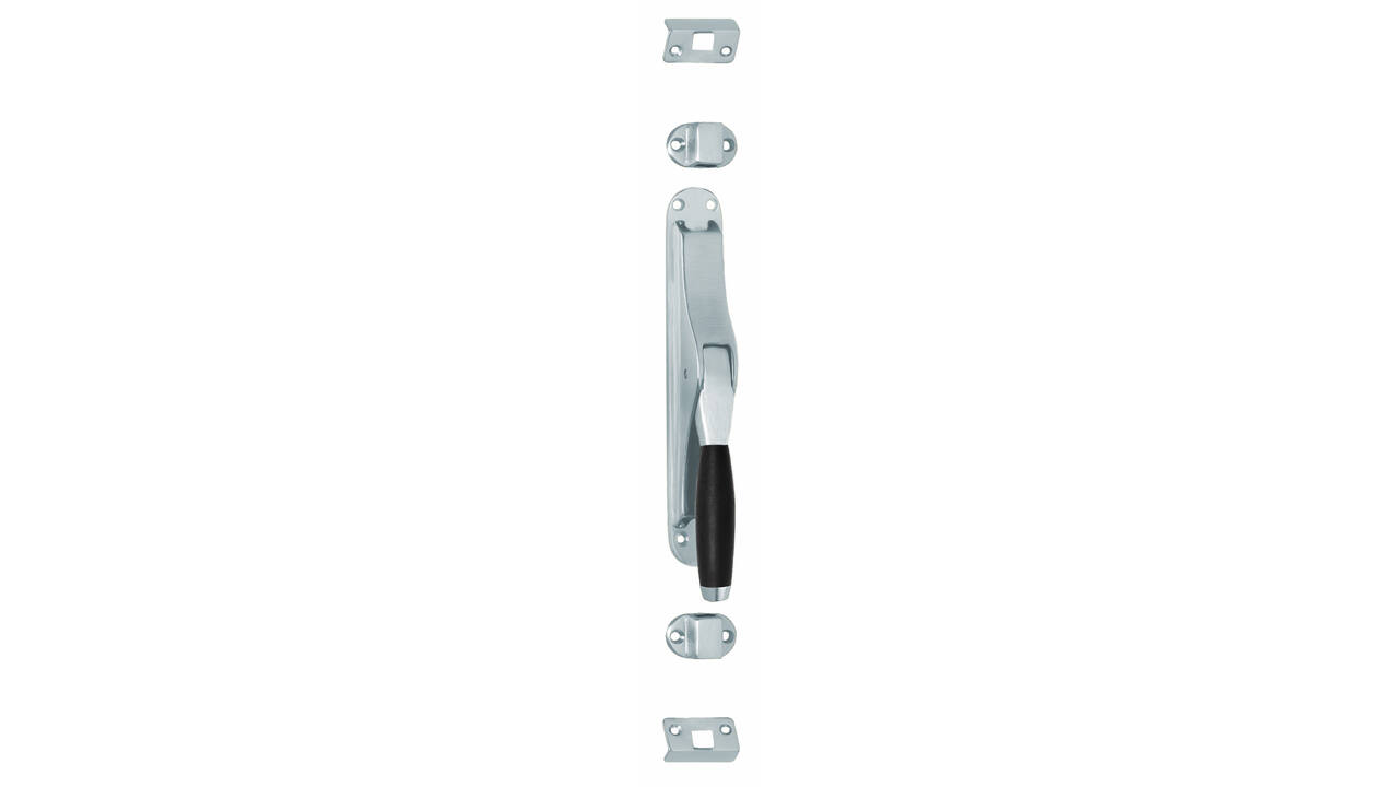 Pomp-espagnolet Ton 400 chroom mat/ebbenhout