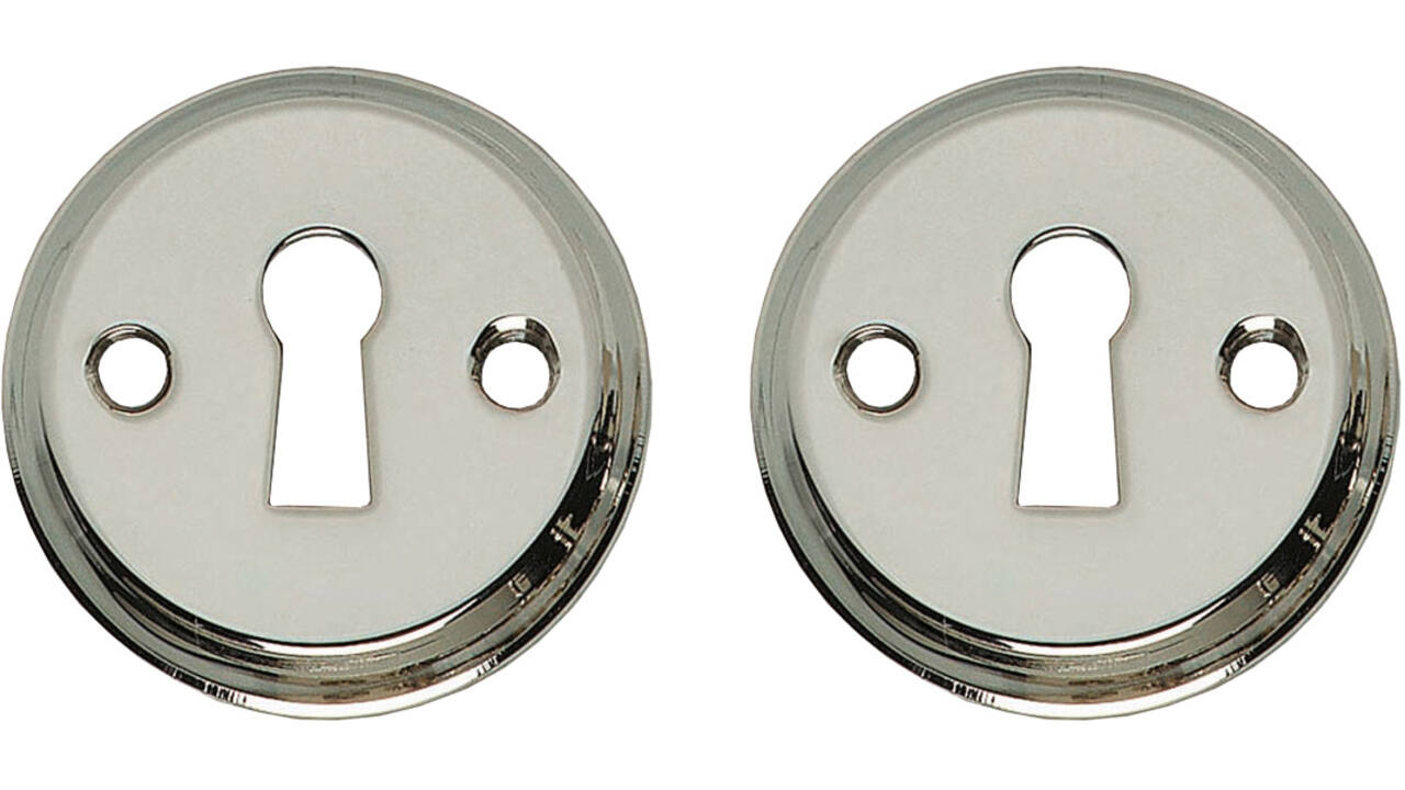Sleutelrozetten ø50x5mm nikkel