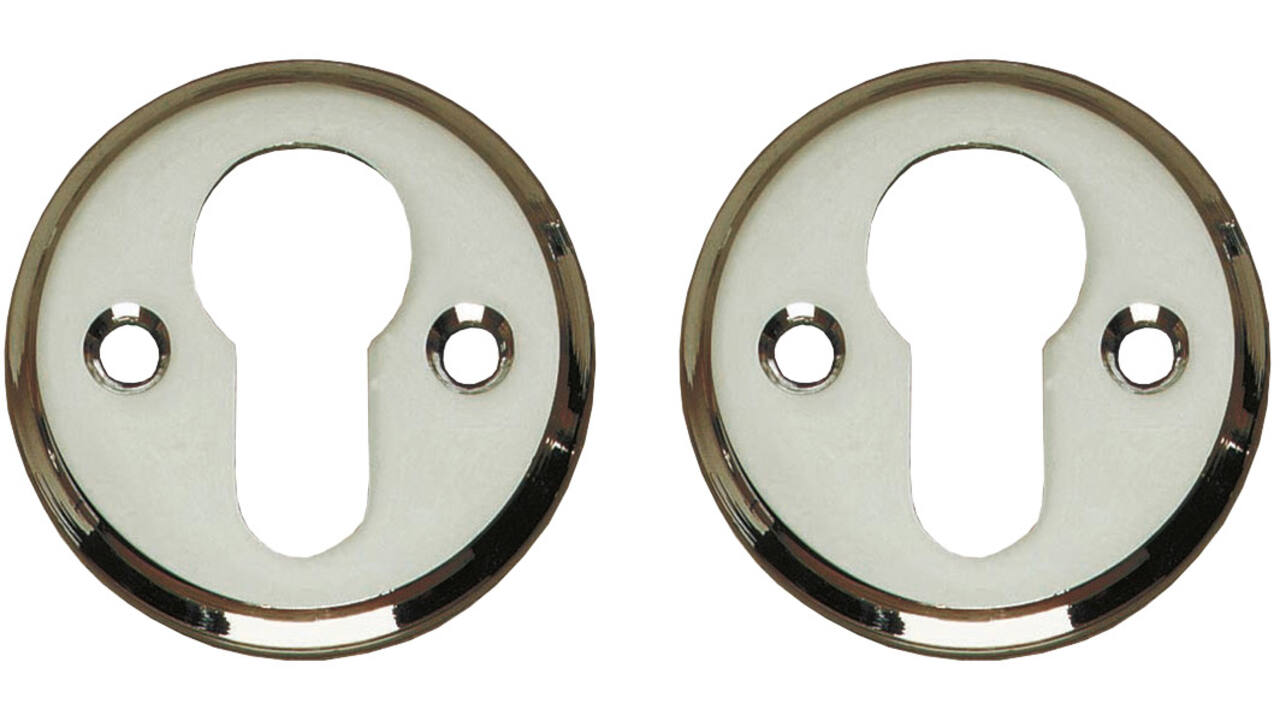 Cilinderrozetten ø50x5mm nikkel