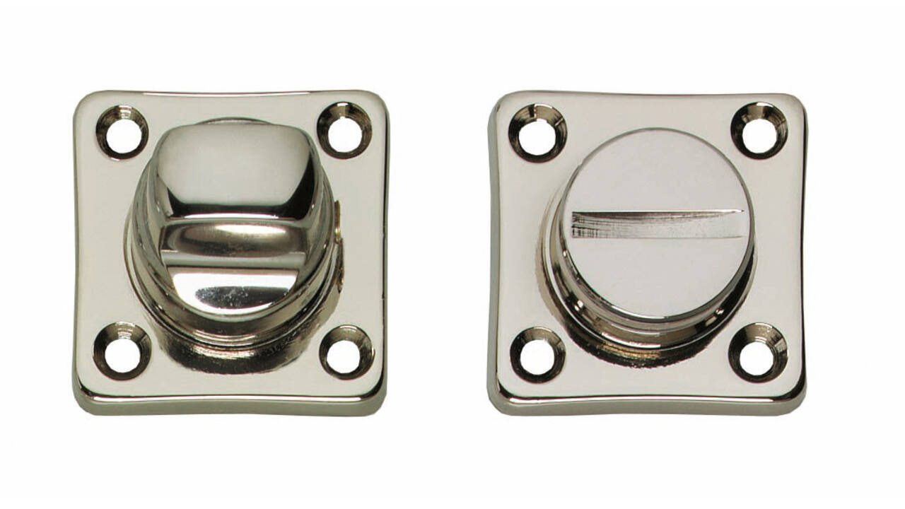 WC-sluiting 38x38x5mm met stift 8x8mm nikkel