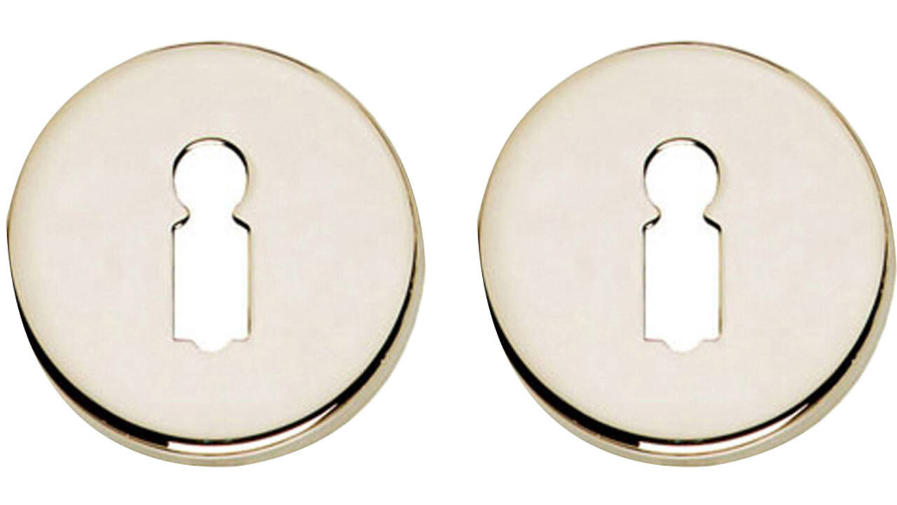 Sleutelrozetten verdekt ø49x7mm nikkel