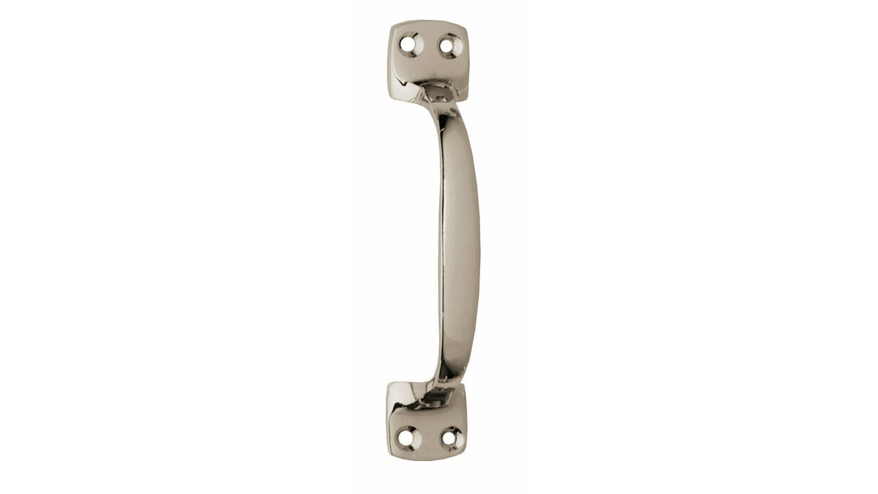 Handgreep op vierkante voet 130mm nikkel