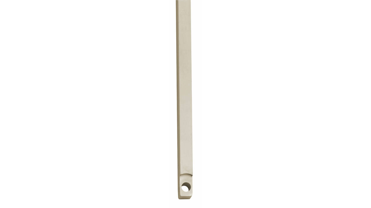 Stangenset tbv kruk-espagnolet lang 125cm nikkel