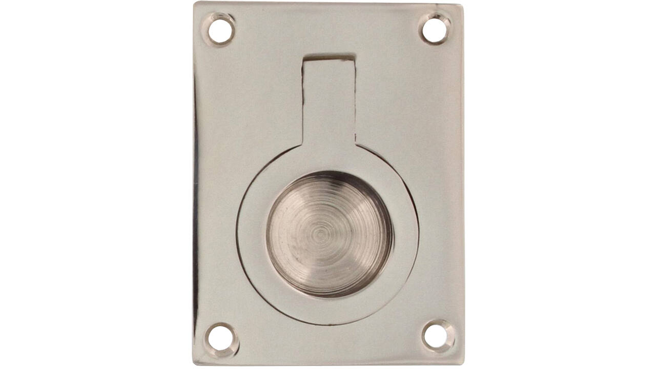 Luikring recht 41x31mm nikkel