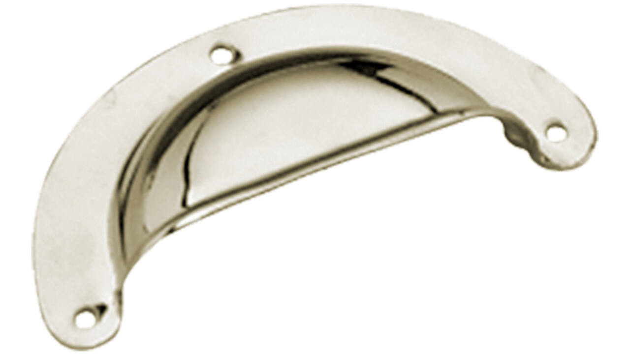 Komgreep geperst 96x43mm nikkel
