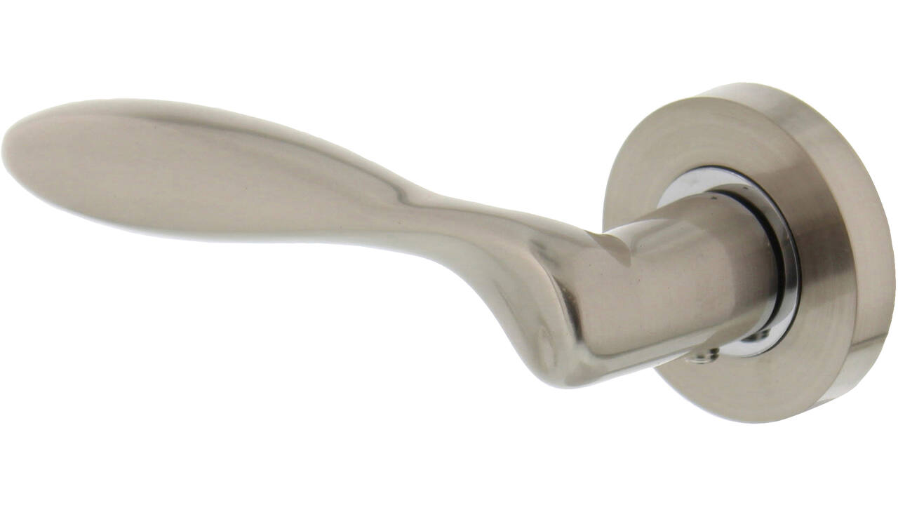 Gatdeel links George op rozet verdekt ø52x10mm met nokken nikkel mat