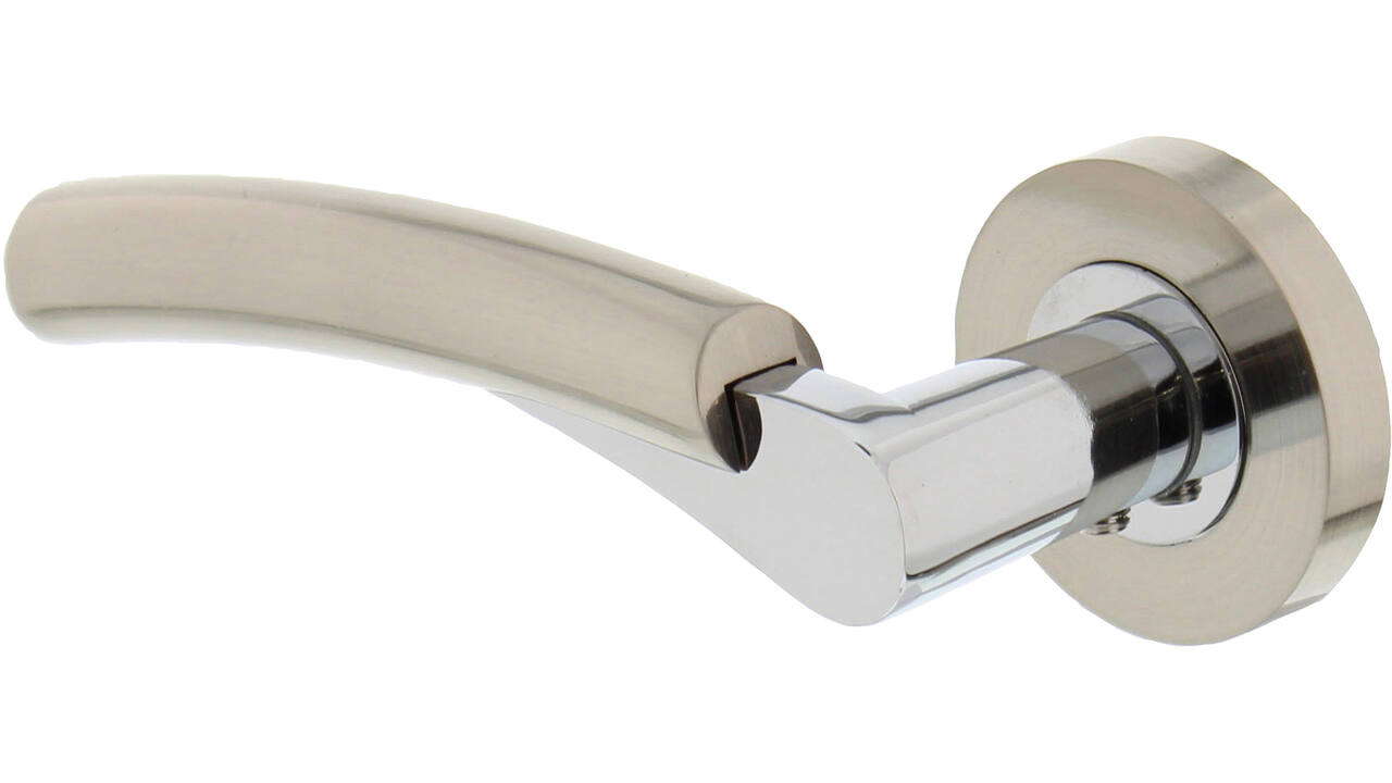 Gatdeel links Bryan op rozet verdekt ø52x10mm met nokken chroom/nikkel mat