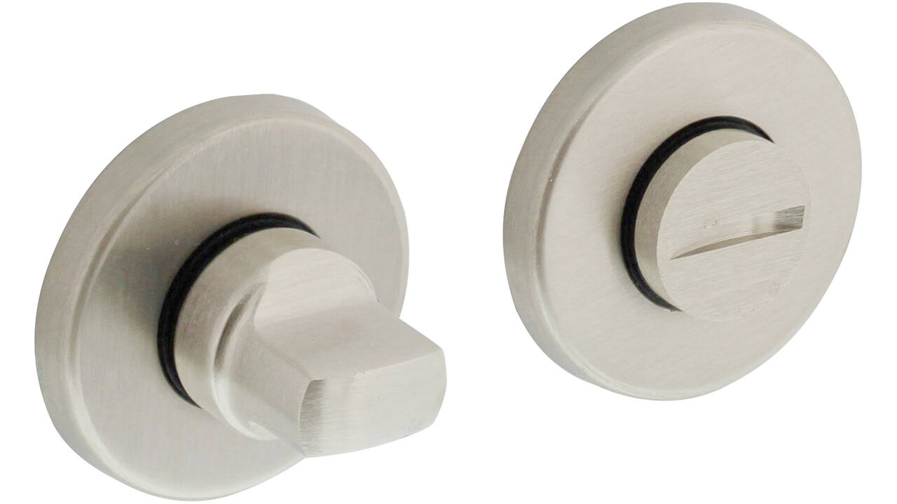WC-sluiting verdekt ø49x7mm met stift 5x5mm nikkel mat