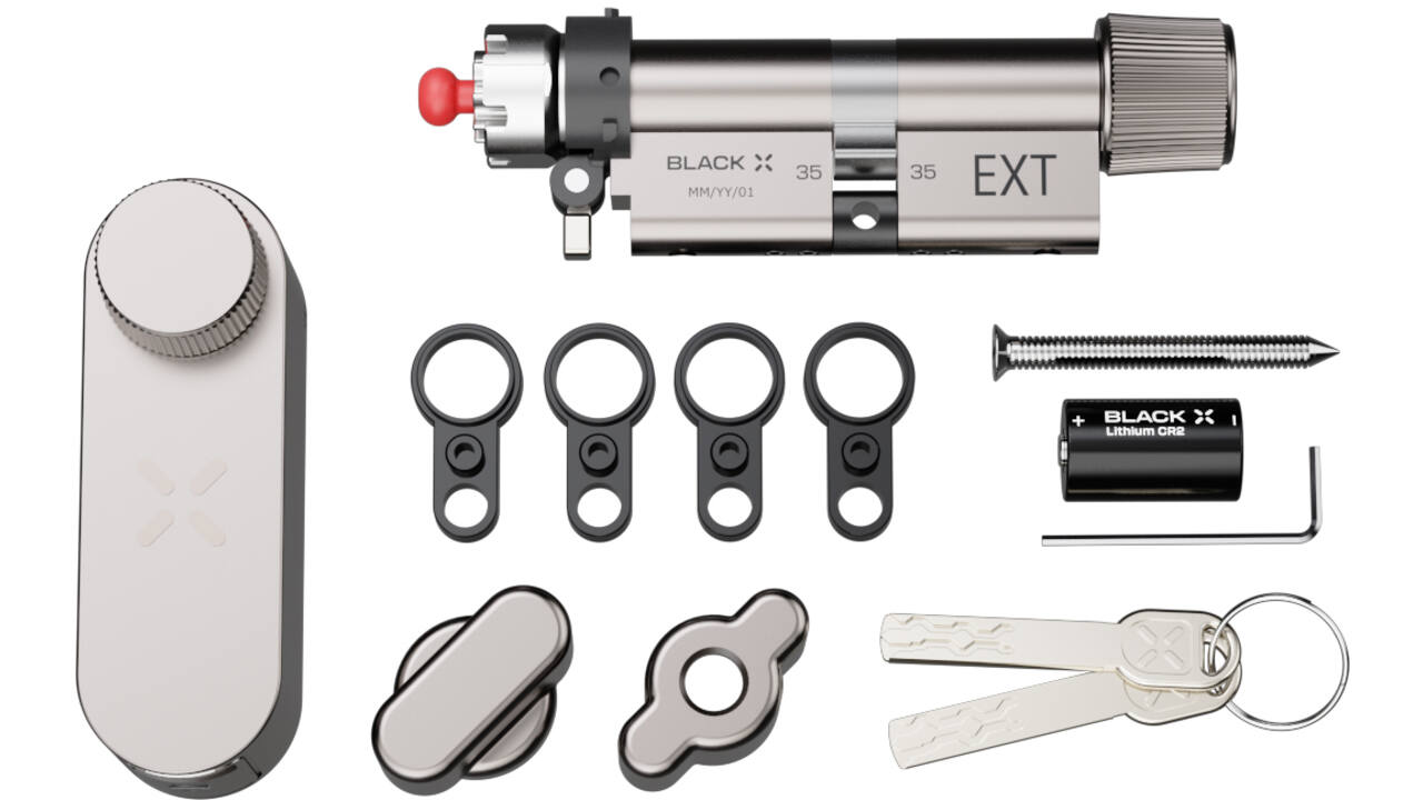Black X Smart Lock 35/35mm - 45/45mm mat nikkel