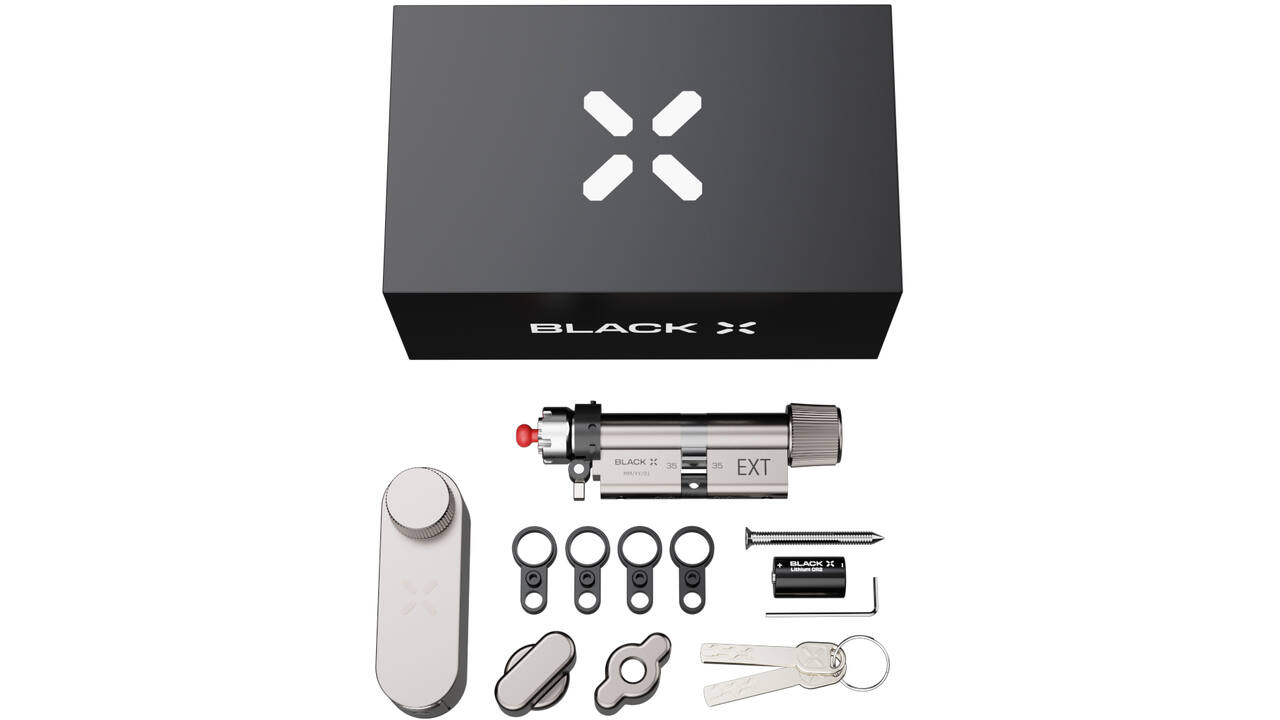 Black X Smart Lock 35/35mm - 45/45mm mat nikkel