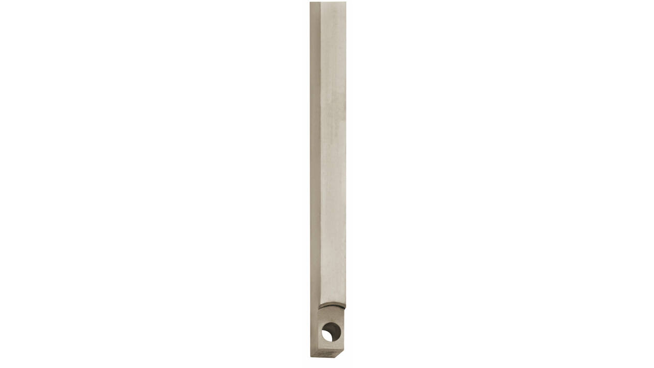Stangenset tbv kruk-espagnolet lang 125cm nikkel mat