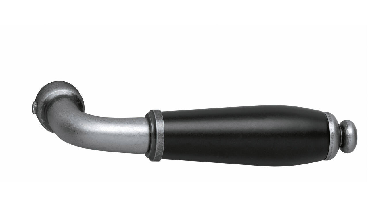 Deurkruk Courgette oud grijs/zwart