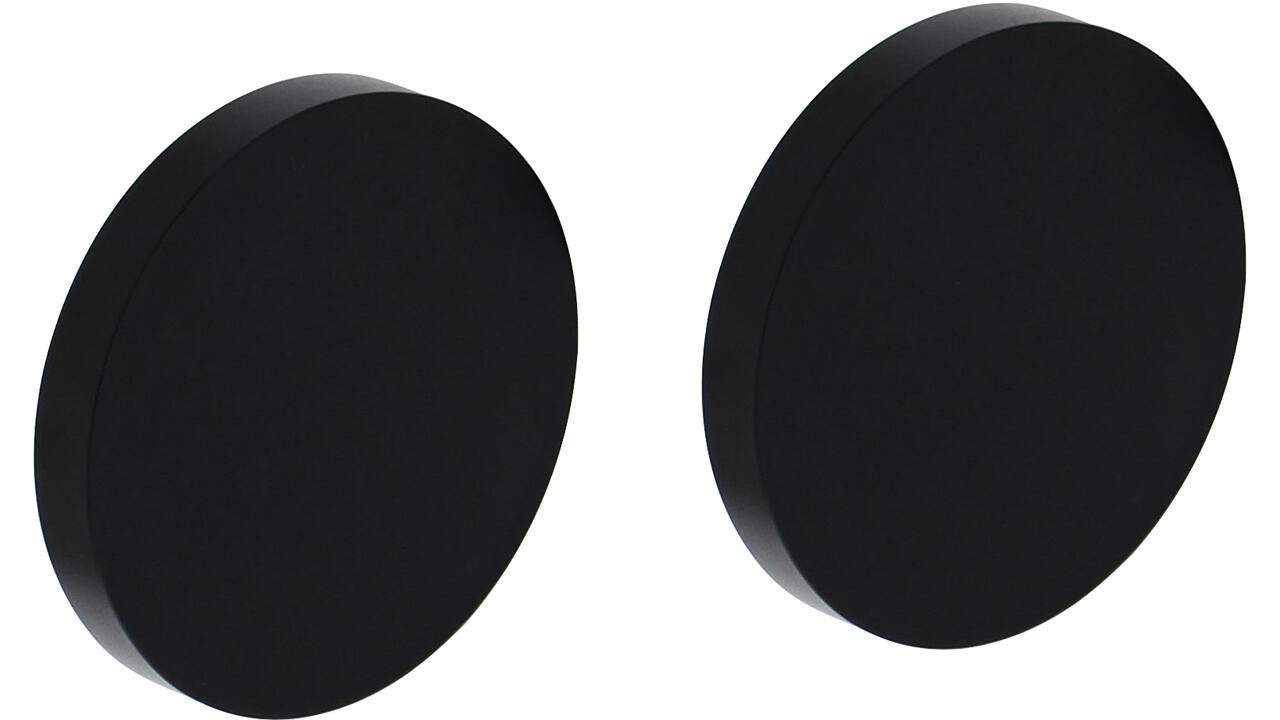 Afdekrozetten verdekt ø56x9mm met nokken zwart