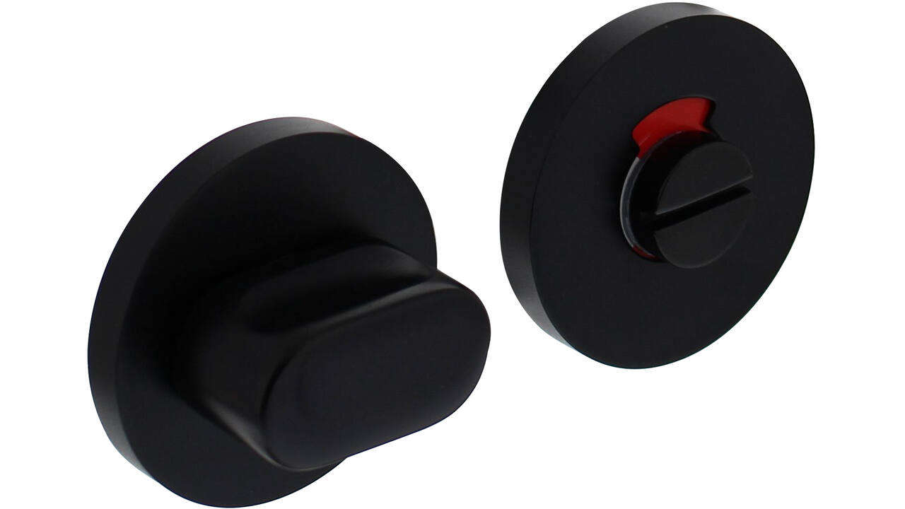 WC-sluiting verdekt ø56x9mm met nokken en stift 8x8mm zwart