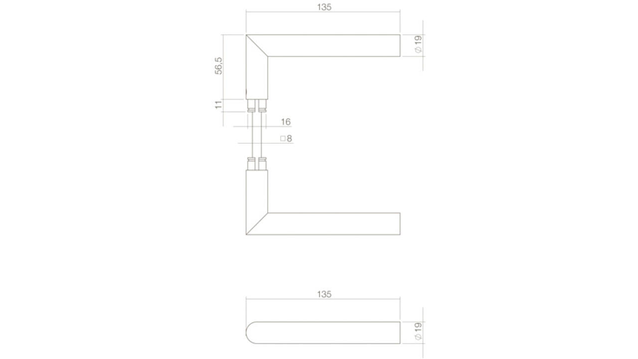 Deurkruk Jura structuur zwart