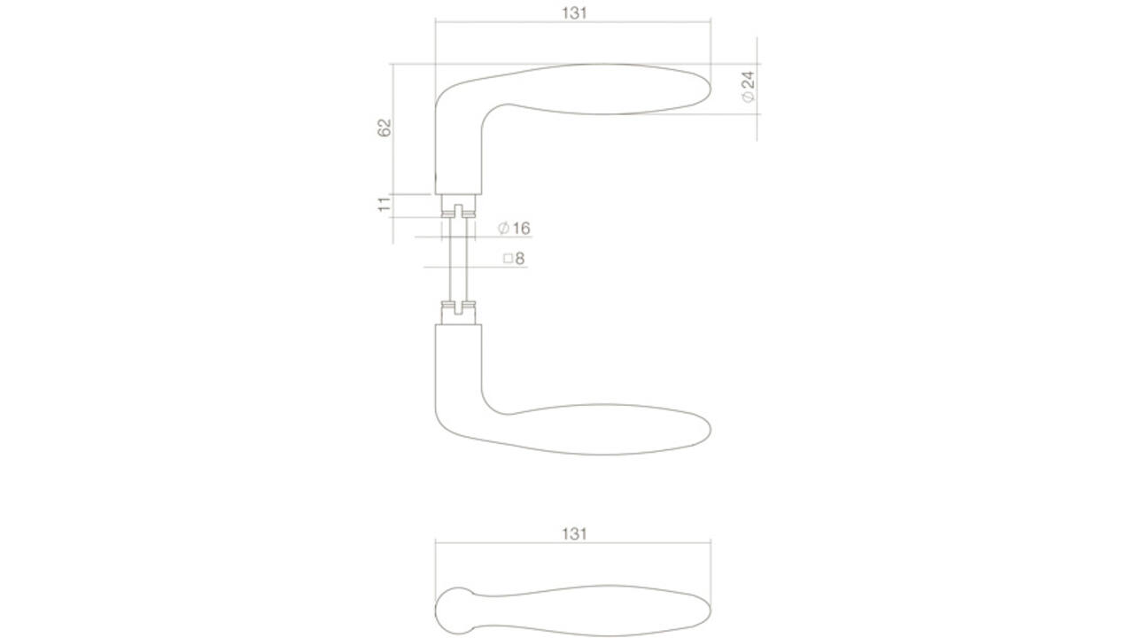 Deurkruk Jupiter structuur zwart