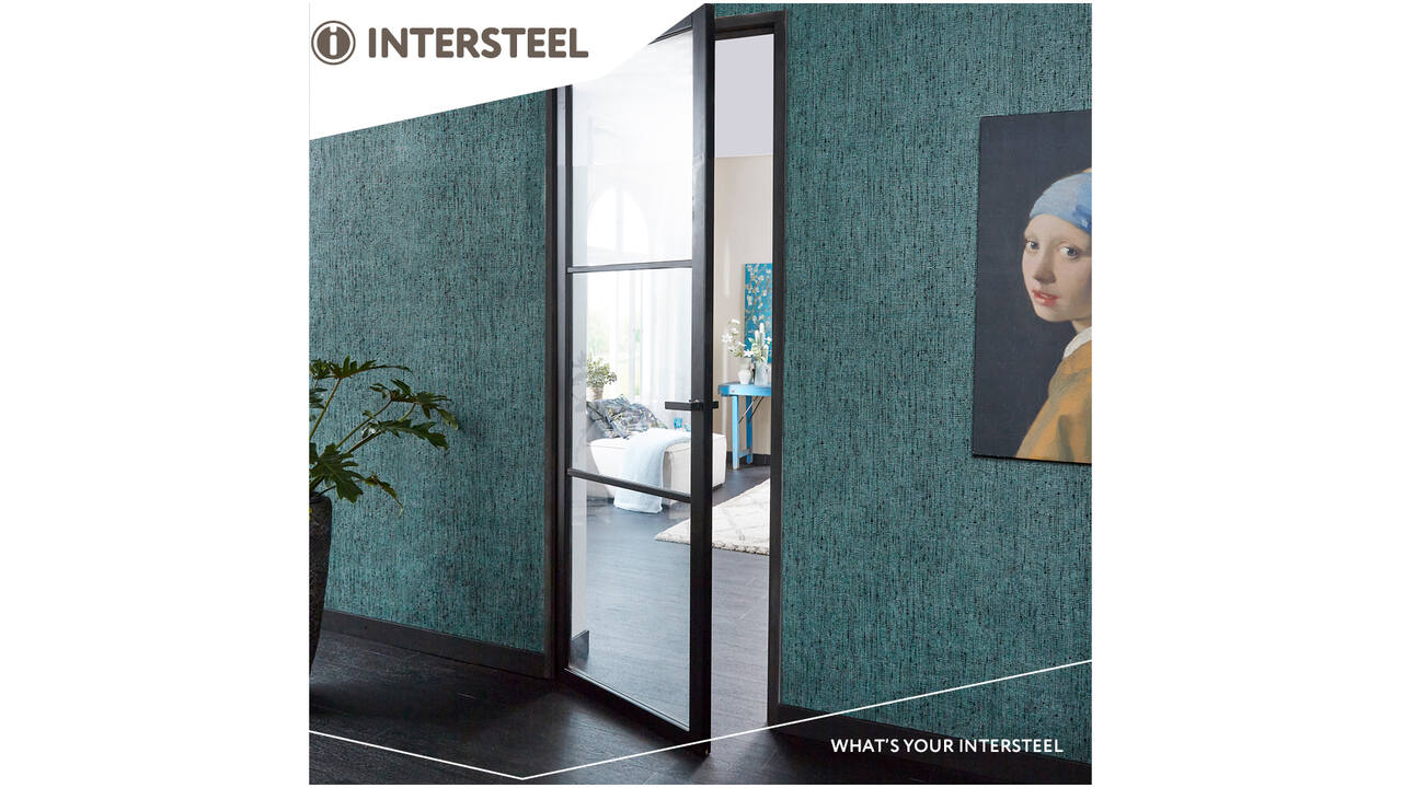 Deurkruk Amsterdam met rozet zelfklevend 30x30x3mm structuur zwart