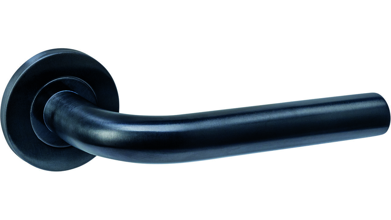 Gatdeel links Q 02 op rozet verdekt ø52x6mm PVD zwart