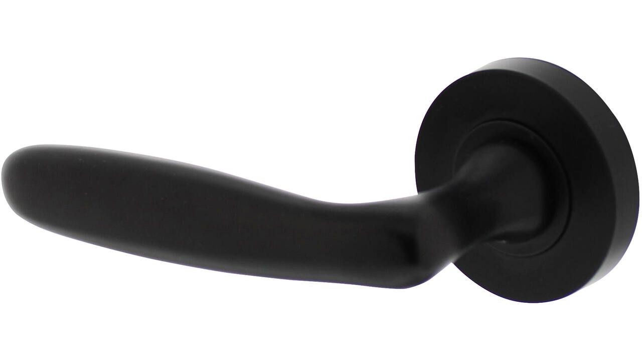 Gatdeel links Bjorn op rozet verdekt ø52x10mm met nokken zwart